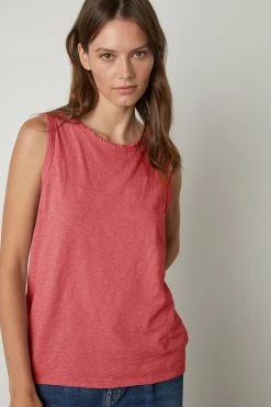 Velvet By Graham & Spencer TAURUS COTTON SLUB TANK 129 Velvet By Graham & Spencer TAURUS COTTON SLUB TANK