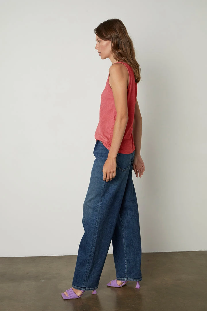 Velvet By Graham & Spencer TAURUS COTTON SLUB TANK 55 Velvet By Graham & Spencer TAURUS COTTON SLUB TANK