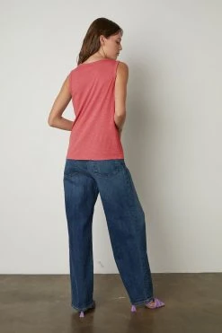 Velvet By Graham & Spencer TAURUS COTTON SLUB TANK 131 Velvet By Graham & Spencer TAURUS COTTON SLUB TANK