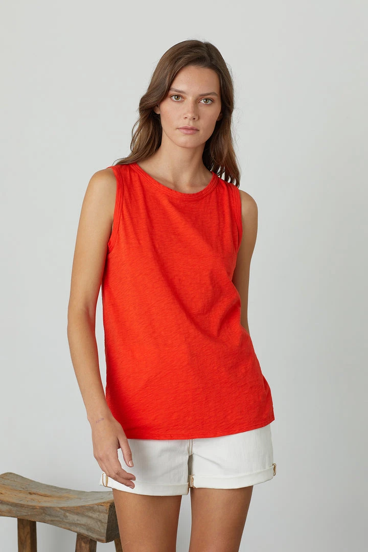 Velvet By Graham & Spencer TAURUS COTTON SLUB TANK 27 Velvet By Graham & Spencer TAURUS COTTON SLUB TANK