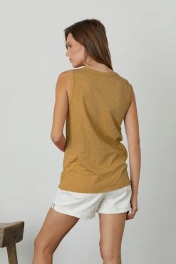 Velvet By Graham & Spencer TAURUS COTTON SLUB TANK Womens 21 Velvet By Graham & Spencer TAURUS COTTON SLUB TANK Womens