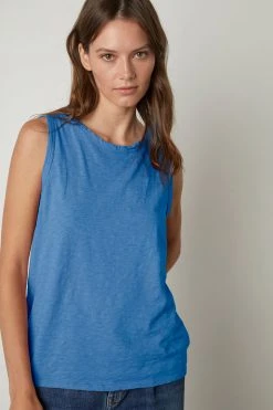 Velvet By Graham & Spencer TAURUS COTTON SLUB TANK 88 Velvet By Graham & Spencer TAURUS COTTON SLUB TANK