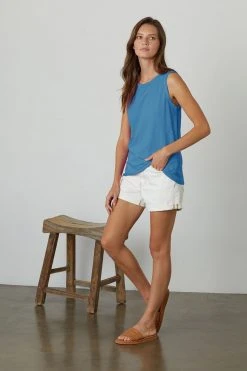 Velvet By Graham & Spencer TAURUS COTTON SLUB TANK 92 Velvet By Graham & Spencer TAURUS COTTON SLUB TANK