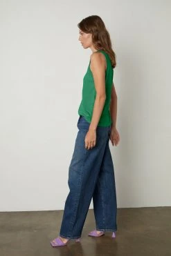 Velvet By Graham & Spencer TAURUS COTTON SLUB TANK 80 Velvet By Graham & Spencer TAURUS COTTON SLUB TANK