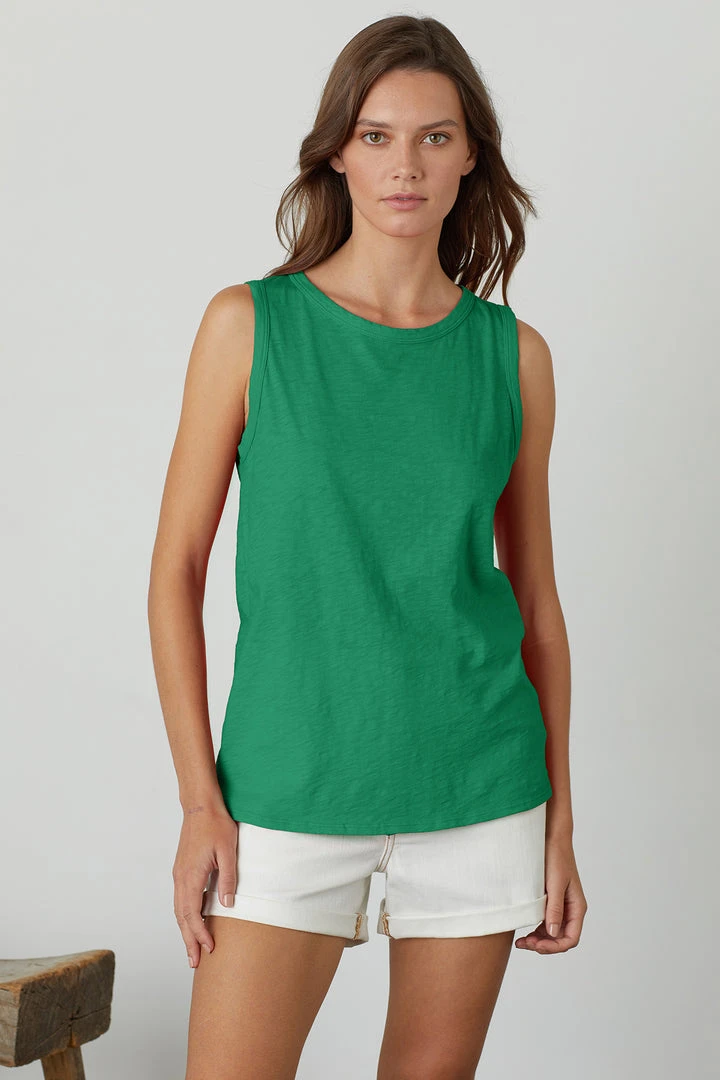 Velvet By Graham & Spencer TAURUS COTTON SLUB TANK 1 Velvet By Graham & Spencer TAURUS COTTON SLUB TANK
