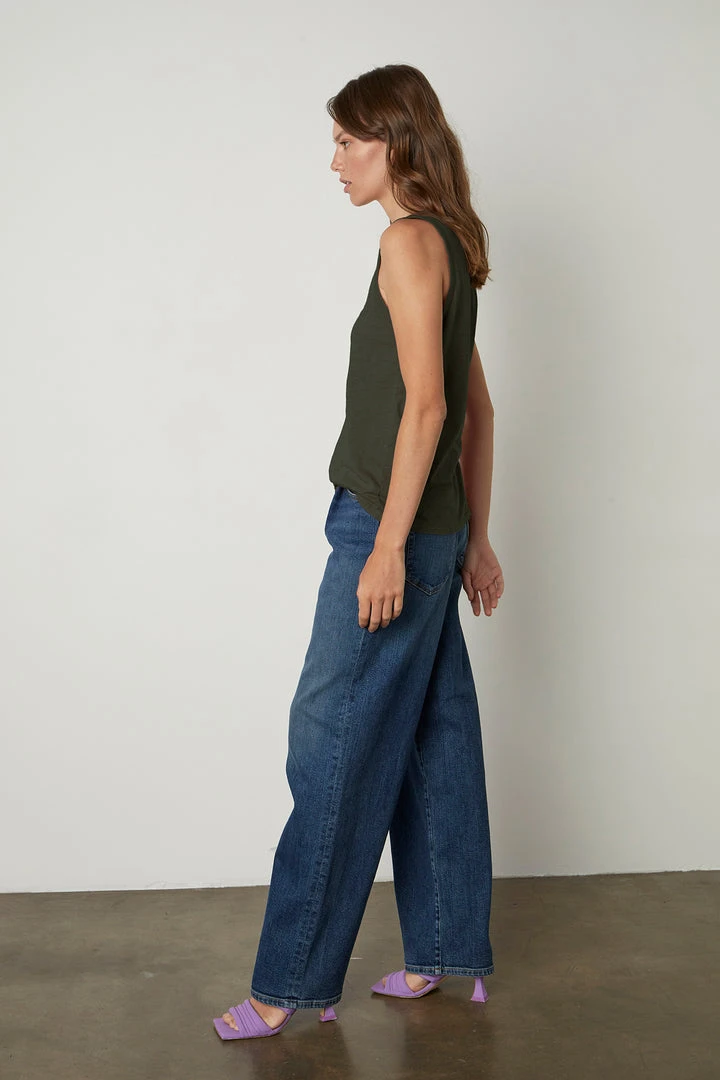 Velvet By Graham & Spencer TAURUS COTTON SLUB TANK 43 Velvet By Graham & Spencer TAURUS COTTON SLUB TANK