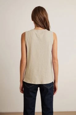 Velvet By Graham & Spencer Womens TAURUS COTTON SLUB TANK