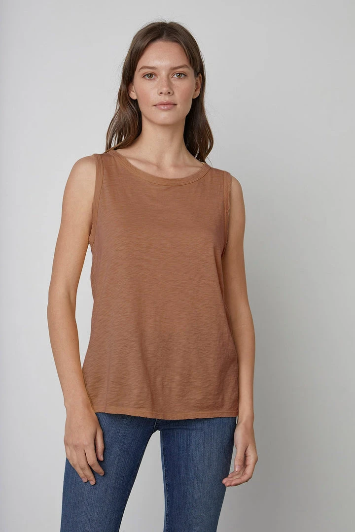 Velvet By Graham & Spencer TAURUS COTTON SLUB TANK Womens 4 Velvet By Graham & Spencer TAURUS COTTON SLUB TANK Womens