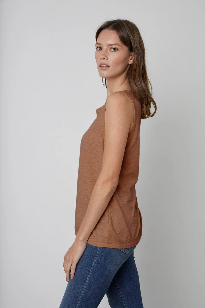 Velvet By Graham & Spencer TAURUS COTTON SLUB TANK Womens 2 Velvet By Graham & Spencer TAURUS COTTON SLUB TANK Womens