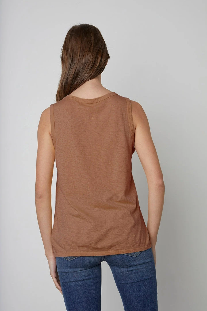 Velvet By Graham & Spencer TAURUS COTTON SLUB TANK Womens 3 Velvet By Graham & Spencer TAURUS COTTON SLUB TANK Womens