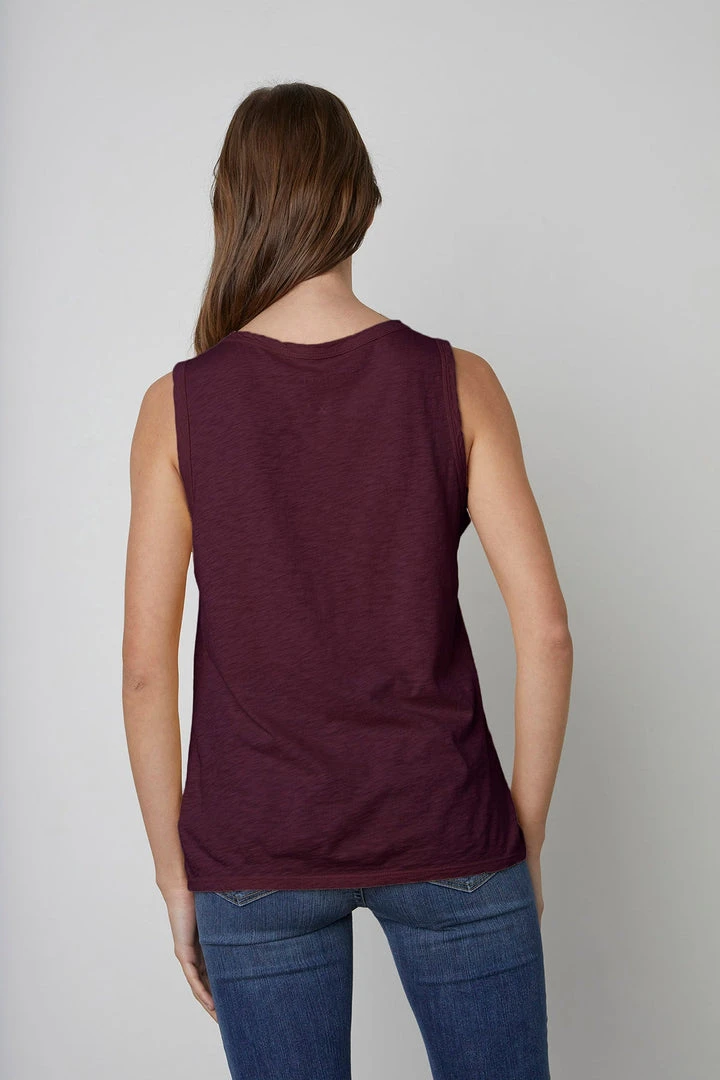 Velvet By Graham & Spencer TAURUS COTTON SLUB TANK Womens 16 Velvet By Graham & Spencer TAURUS COTTON SLUB TANK Womens