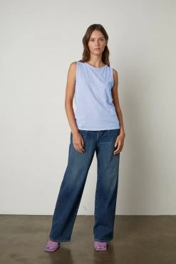 Velvet By Graham & Spencer TAURUS COTTON SLUB TANK 133 Velvet By Graham & Spencer TAURUS COTTON SLUB TANK