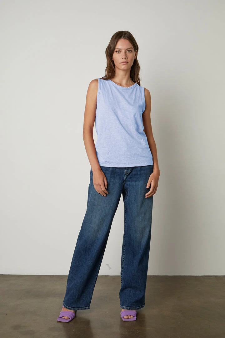 Velvet By Graham & Spencer TAURUS COTTON SLUB TANK 58 Velvet By Graham & Spencer TAURUS COTTON SLUB TANK