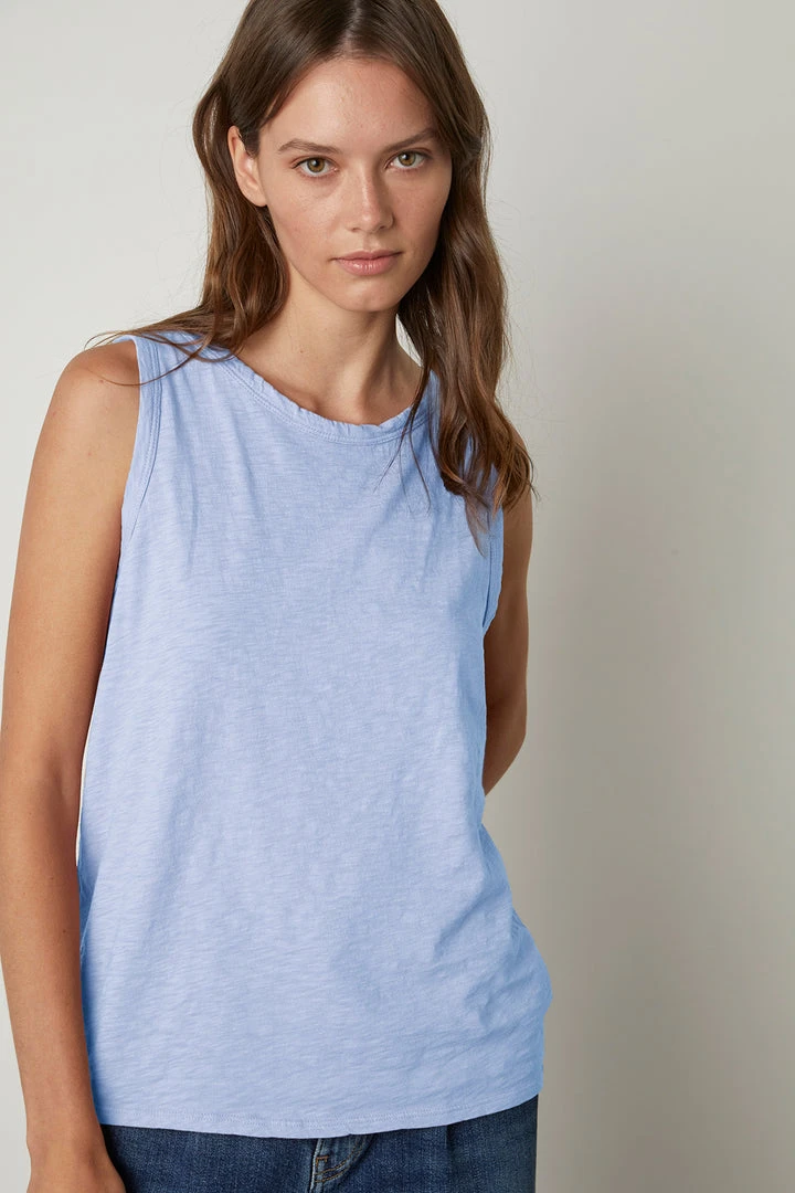 Velvet By Graham & Spencer TAURUS COTTON SLUB TANK 57 Velvet By Graham & Spencer TAURUS COTTON SLUB TANK