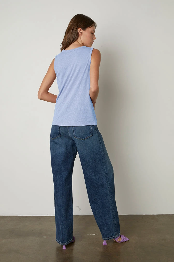 Velvet By Graham & Spencer TAURUS COTTON SLUB TANK 60 Velvet By Graham & Spencer TAURUS COTTON SLUB TANK