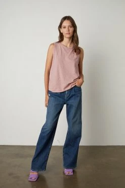 Velvet By Graham & Spencer TAURUS COTTON SLUB TANK Womens 23 Velvet By Graham & Spencer TAURUS COTTON SLUB TANK Womens