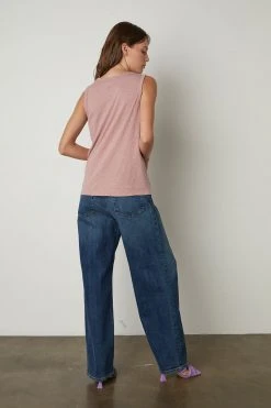 Velvet By Graham & Spencer TAURUS COTTON SLUB TANK 140 Velvet By Graham & Spencer TAURUS COTTON SLUB TANK