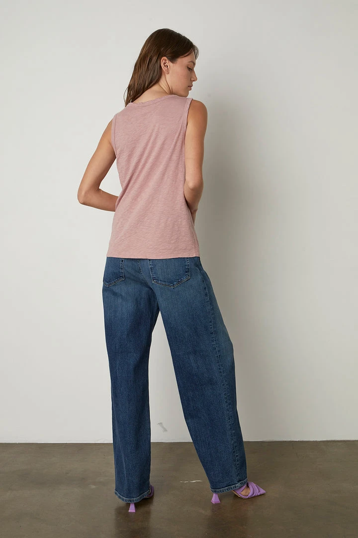 Velvet By Graham & Spencer TAURUS COTTON SLUB TANK 65 Velvet By Graham & Spencer TAURUS COTTON SLUB TANK