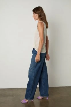 Velvet By Graham & Spencer Womens TAURUS COTTON SLUB TANK