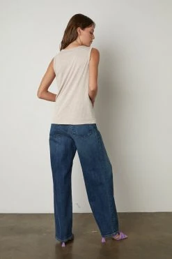 Velvet By Graham & Spencer Womens TAURUS COTTON SLUB TANK