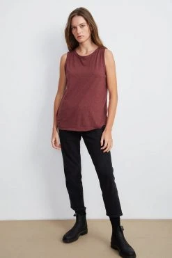 Velvet By Graham & Spencer Womens TAURUS COTTON SLUB TANK