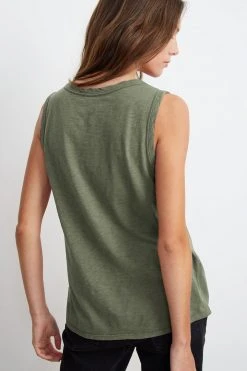 Velvet By Graham & Spencer Womens TAURUS COTTON SLUB TANK