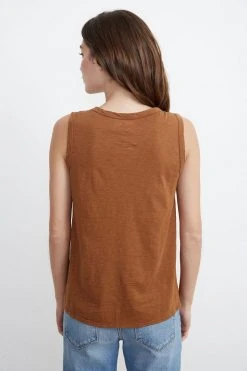 Velvet By Graham & Spencer Womens TAURUS COTTON SLUB TANK