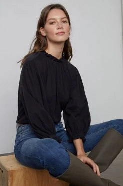 Velvet By Graham & Spencer TEAGAN PUFF SLEEVE TEE Womens