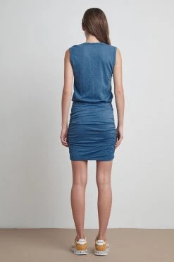 Velvet By Graham & Spencer Womens THEODORA COTTON SLUB TANK DRESS