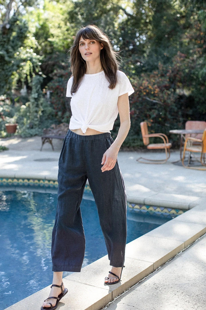 Velvet By Graham & Spencer Womens LOLA LINEN PANT 46 Velvet By Graham & Spencer Womens LOLA LINEN PANT