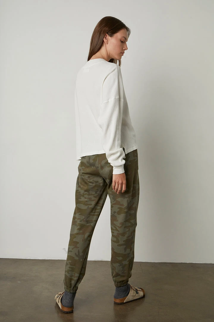 Velvet By Graham & Spencer PAIGE OVERSIZED COTTON THERMAL TEE Womens 3 Velvet By Graham & Spencer PAIGE OVERSIZED COTTON THERMAL TEE Womens