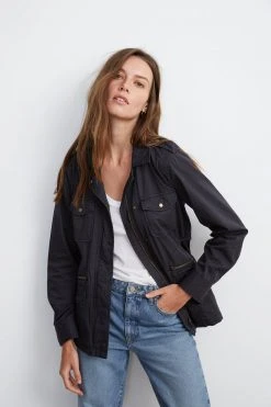 Velvet By Graham & Spencer RUBY LIGHT-WEIGHT ARMY JACKET 29 Velvet By Graham & Spencer RUBY LIGHT-WEIGHT ARMY JACKET