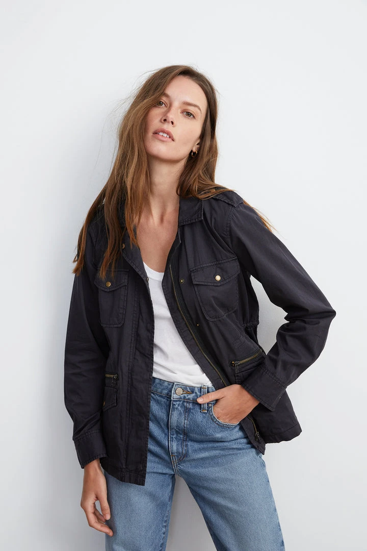 Velvet By Graham & Spencer RUBY LIGHT-WEIGHT ARMY JACKET 14 Velvet By Graham & Spencer RUBY LIGHT-WEIGHT ARMY JACKET