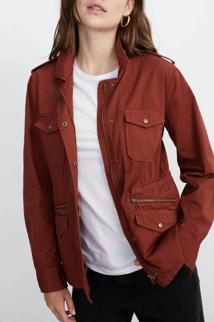 Velvet By Graham & Spencer RUBY LIGHT-WEIGHT ARMY JACKET 4 Velvet By Graham & Spencer RUBY LIGHT-WEIGHT ARMY JACKET