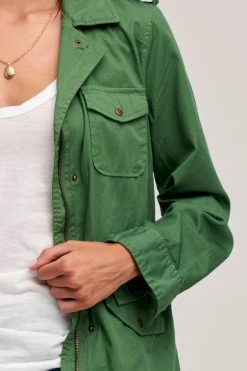 Velvet By Graham & Spencer RUBY LIGHT-WEIGHT ARMY JACKET Womens 45 Velvet By Graham & Spencer RUBY LIGHT-WEIGHT ARMY JACKET Womens