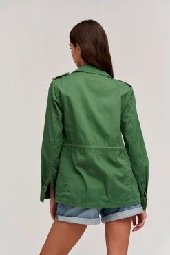 Velvet By Graham & Spencer RUBY LIGHT-WEIGHT ARMY JACKET Womens 48 Velvet By Graham & Spencer RUBY LIGHT-WEIGHT ARMY JACKET Womens
