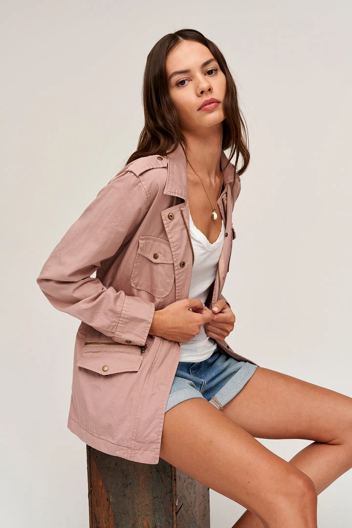 Velvet By Graham & Spencer RUBY LIGHT-WEIGHT ARMY JACKET Womens 20 Velvet By Graham & Spencer RUBY LIGHT-WEIGHT ARMY JACKET Womens