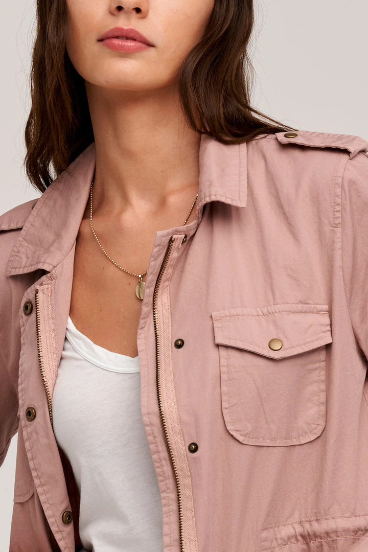 Velvet By Graham & Spencer RUBY LIGHT-WEIGHT ARMY JACKET Womens 21 Velvet By Graham & Spencer RUBY LIGHT-WEIGHT ARMY JACKET Womens