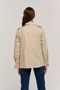 Velvet By Graham & Spencer RUBY LIGHT-WEIGHT ARMY JACKET Womens 42 Velvet By Graham & Spencer RUBY LIGHT-WEIGHT ARMY JACKET Womens