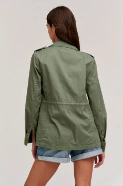 Velvet By Graham & Spencer RUBY LIGHT-WEIGHT ARMY JACKET Womens 36 Velvet By Graham & Spencer RUBY LIGHT-WEIGHT ARMY JACKET Womens