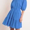 Velvet By Graham & Spencer Womens RENELLE PUFF SLEEVE DRESS
