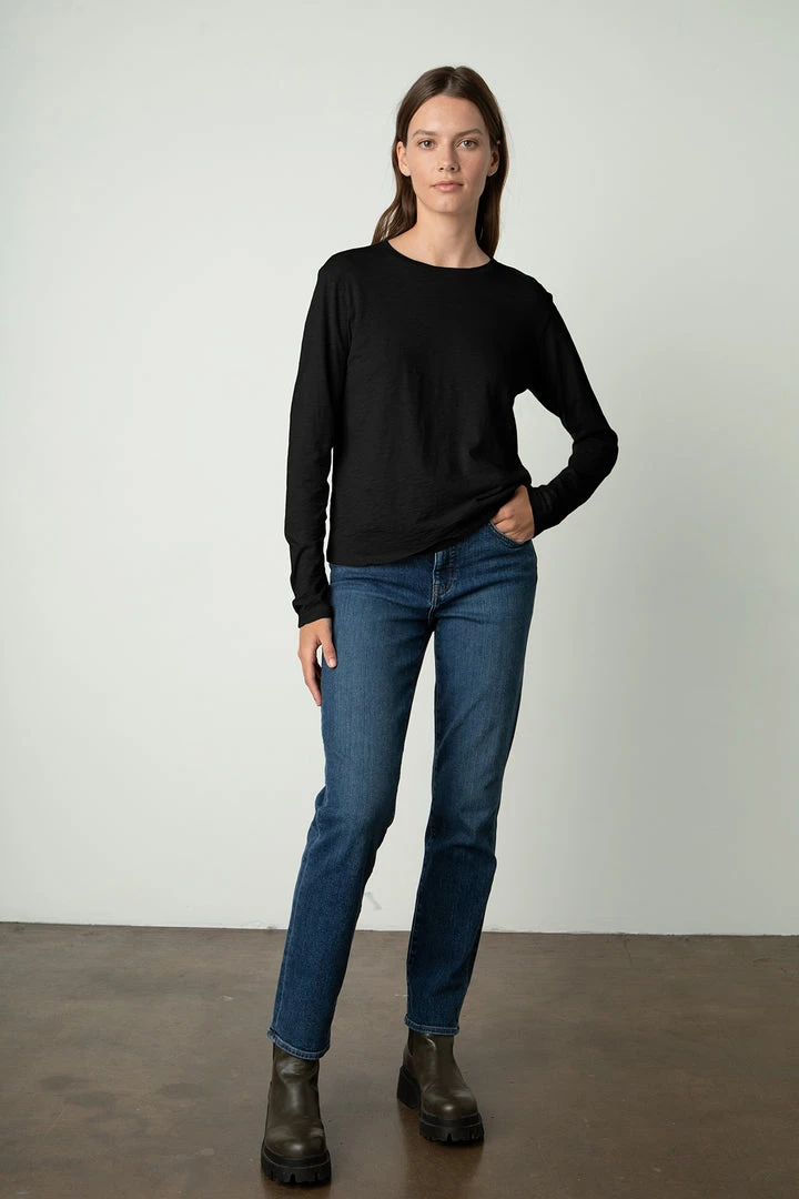 Velvet By Graham & Spencer HESTER CREW NECK TEE Womens 2 Velvet By Graham & Spencer HESTER CREW NECK TEE Womens