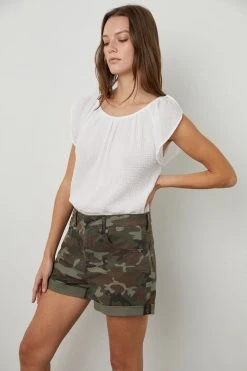 Velvet By Graham & Spencer Womens IZABEL ROLLED HEM SHORT