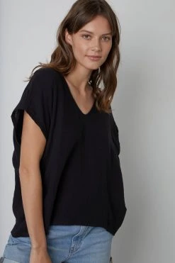 Velvet By Graham & Spencer ELSA COTTON GAUZE TOP Womens 14 Velvet By Graham & Spencer ELSA COTTON GAUZE TOP Womens