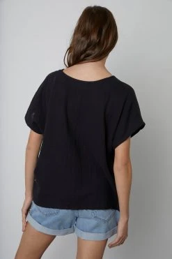 Velvet By Graham & Spencer ELSA COTTON GAUZE TOP Womens 15 Velvet By Graham & Spencer ELSA COTTON GAUZE TOP Womens