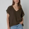 Velvet By Graham & Spencer ELSA COTTON GAUZE TOP Womens