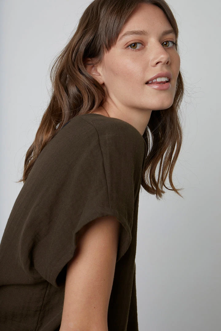 Velvet By Graham & Spencer ELSA COTTON GAUZE TOP Womens 2 Velvet By Graham & Spencer ELSA COTTON GAUZE TOP Womens