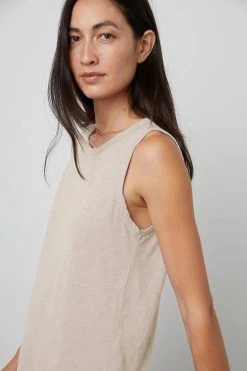Velvet By Graham & Spencer Womens TAURUS COTTON SLUB TANK