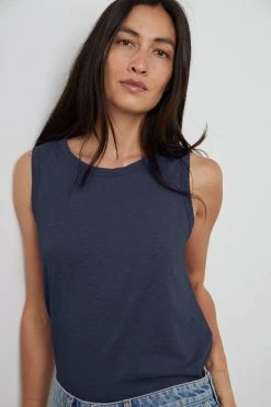 Velvet By Graham & Spencer Womens TAURUS COTTON SLUB TANK