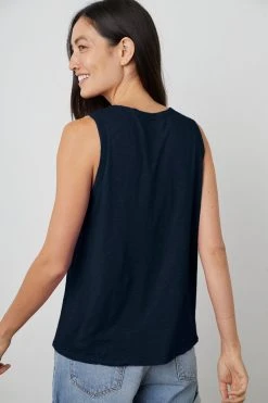 Velvet By Graham & Spencer TAURUS COTTON SLUB TANK 150 Velvet By Graham & Spencer TAURUS COTTON SLUB TANK